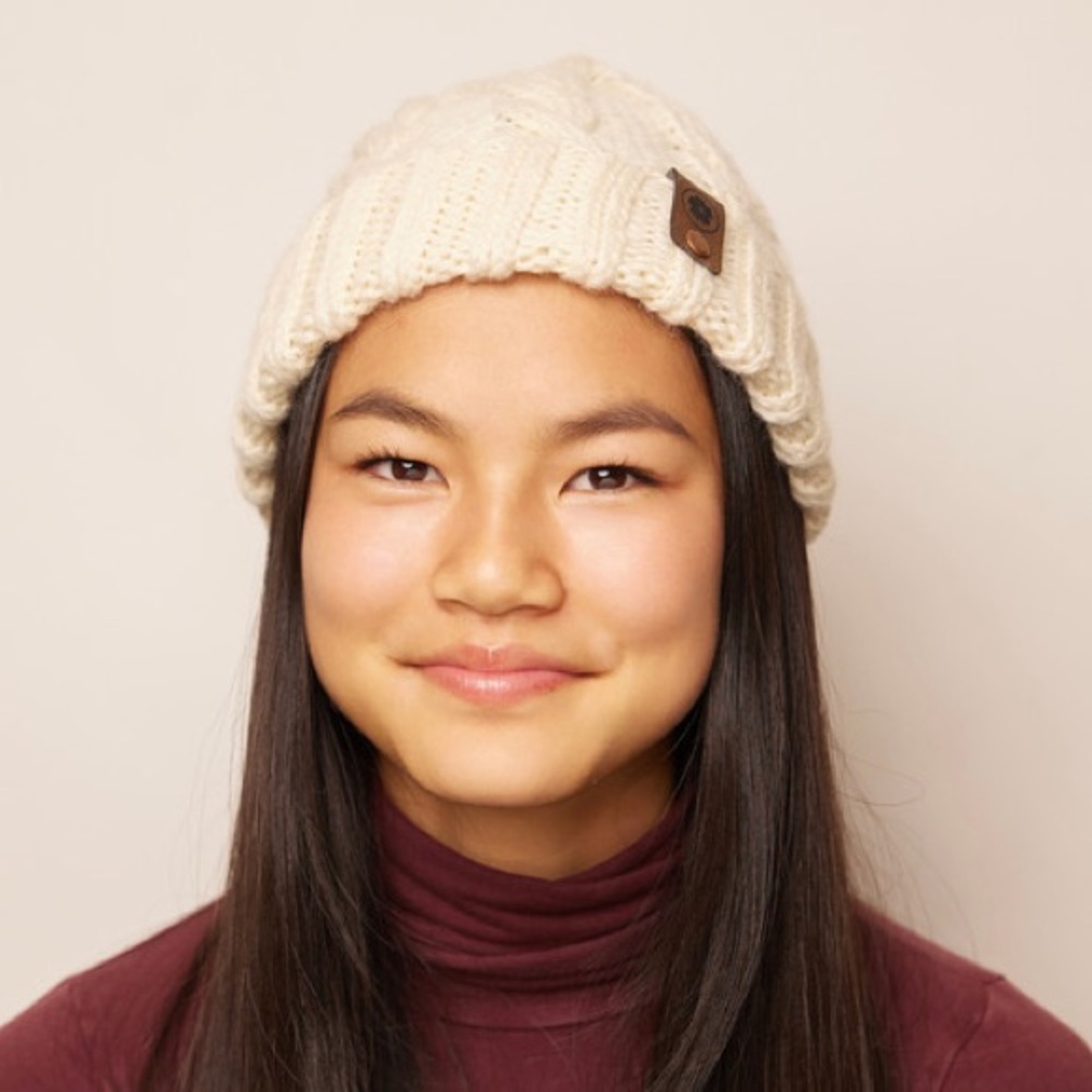 Timberland Cream Knit Beanie